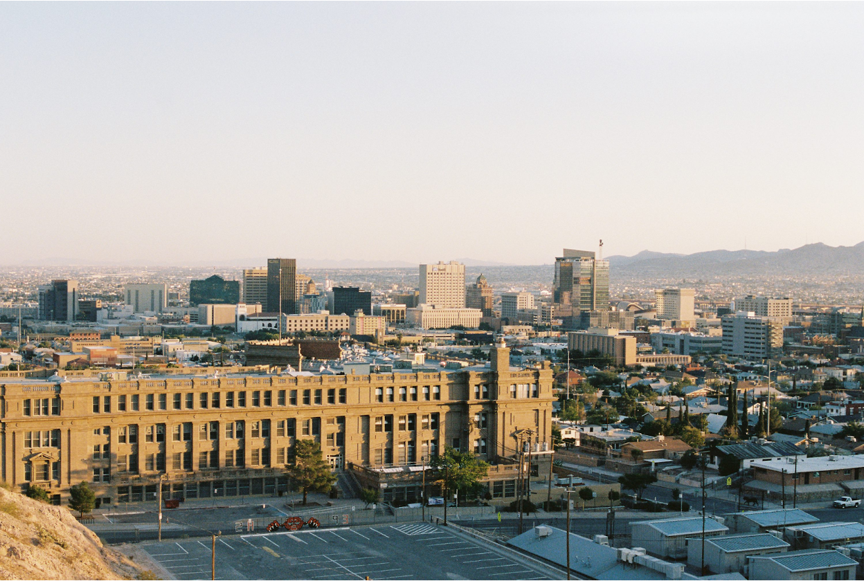 Aerial view of El Paso