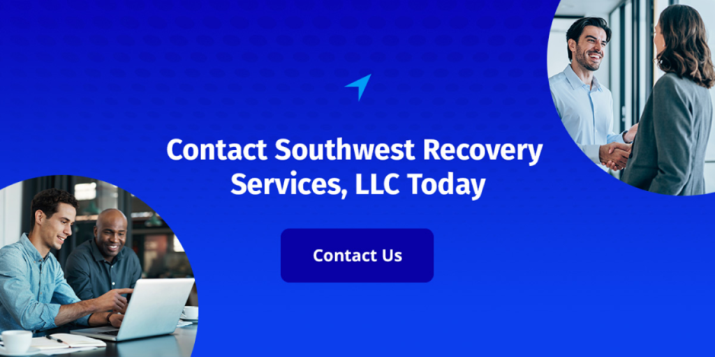 Professional contact banner for Southwest Recovery Services